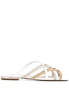 SOPHIA WEBSTER RAMONA STRAPPY LEATHER SANDALS