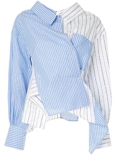 Portspure Asymmetric Deconstructed Shirt In White | ModeSens