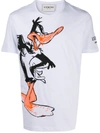 Iceberg Daffy Duck-print Cotton T-shirt In White