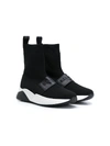 BALMAIN TEEN HIGH-TOP SOCK SNEAKERS