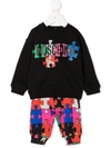 MOSCHINO PUZZLE-PRINT TRACKSUIT SET