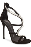 Giuseppe Zanotti 'alien' Crystal Sandal (women) (nordstrom Exclusive) In Black