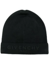 GIVENCHY KNITTED LOGO BEANIE