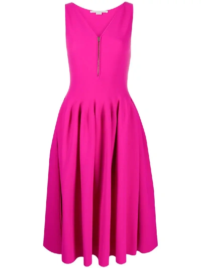 Stella Mccartney Zip-front Dress In Pink