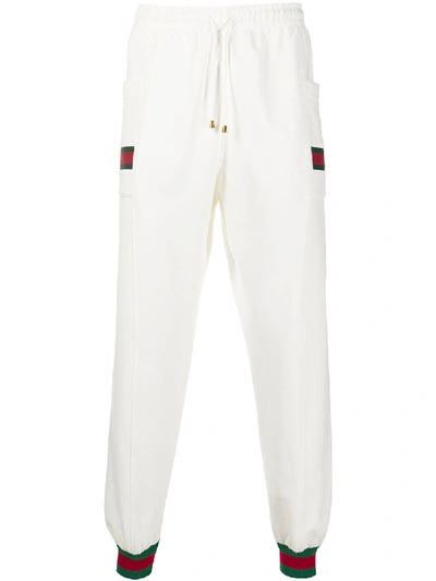 Gucci Ivory Cotton Sweatpants In White