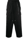 MASTERMIND JAPAN CROPPED TRACK PANTS