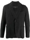 CIRCOLO 1901 TEXTURED STYLE NOTCHED LAPEL BLAZER