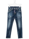 DSQUARED2 DISTRESSED SKINNY JEANS