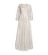 JENNY PACKHAM SEQUIN-EMBROIDERED CAPELET GOWN,15638582