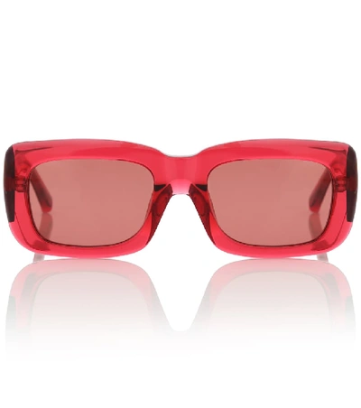 Attico X Linda Farrow Marfa Sunglasses In Red