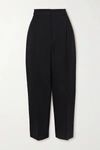 ALEXANDER MCQUEEN CROPPED WOOL-BLEND TAPERED PANTS