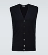 JOHN SMEDLEY STAVELY KNITTED WOOL VEST,P00497187