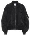 Sacai Nylon Bomber Jacket In Black