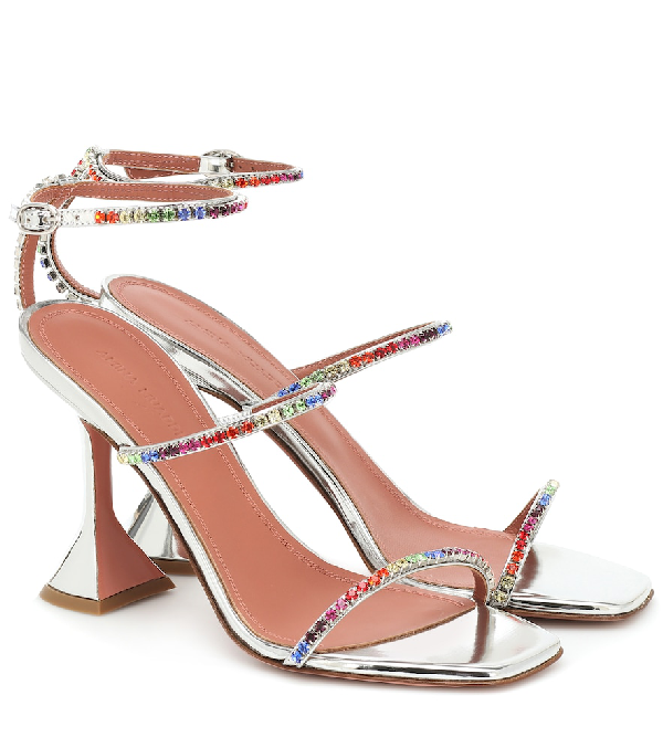 amina muaddi heels bow