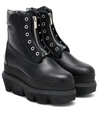 SACAI LEATHER ANKLE BOOTS,P00483864