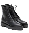 Alaïa Grommet Studded Lace-up Combat Boots In Black