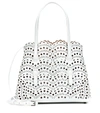 ALAÏA ALAÏA LE MINA 25 VIENNE WAVE LEATHER TOTE BAG,P00484789