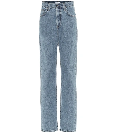 Helmut Lang High-rise Straight Leg Jeans In Blue