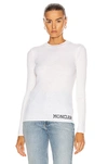 MONCLER GIROCOLLO TRICOT TOP,MONC-WS5