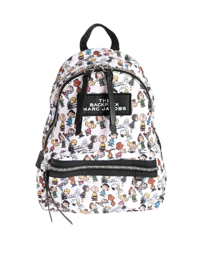 Marc Jacobs Peanuts X The Medium Backpack In White In Multi