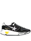 Golden Goose Running Sole Used Effect Sole Sneakers In Black