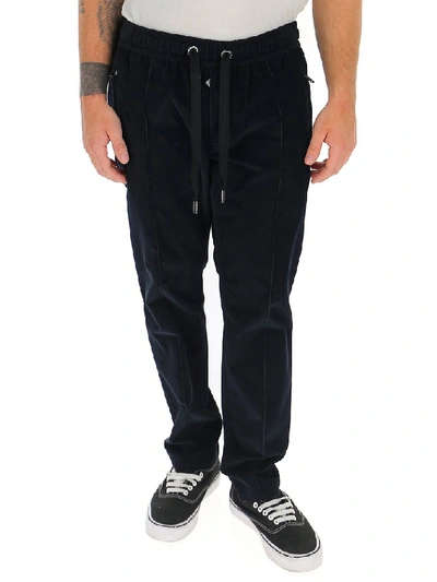 Dolce & Gabbana Tapered Track Pant Jeans In Blue
