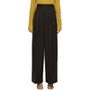 BOTTEGA VENETA BROWN PLEATED TROUSERS