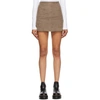 OPENING CEREMONY BROWN FELTED MINISKIRT