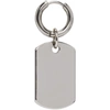 MARTINE ALI MARTINE ALI SILVER SINGLE DOG TAG EARRING