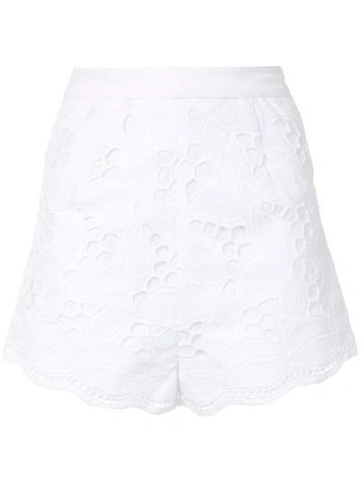 Alexis Bowes Broderie Anglaise Shorts In White