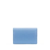Smythson Panama Snap-closure Leather Card Case In Nile Blue