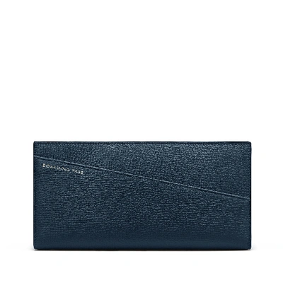 Smythson Ludlow Slim Travel Wallet In Bluette