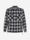 OFF-WHITE CAMICIA STENCIL CHECK IN FLANELLA