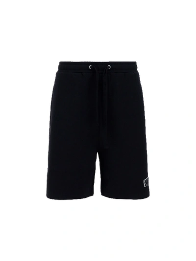Valentino Cotton Bermuda Shorts In Black