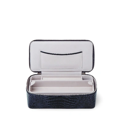 Smythson Mara Jewellery Case In Navy