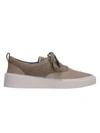 FEAR OF GOD SUEDE LOW-TOP SNEAKERS TAUPE,6P20-7000-SUN