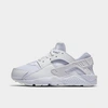 Nike Little Kids' Huarache Run Casual Shoes In White/white/pure Platinum