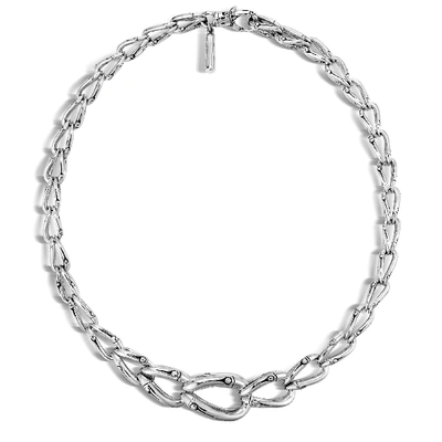 John Hardy Bamboo Graduated Link 17 Necklace In Sterling Silver