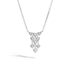 John Hardy Legends Naga Necklace In White Diamond