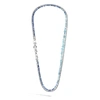 John Hardy Asli Classic Chain Link Double Row Necklace In Aquamarine