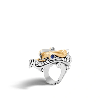 John Hardy Legends Naga Ring In Blue Sapphire