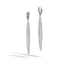 John Hardy Classic Chain Spear Drop Earring In White Diamond
