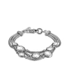 John Hardy Dot Triple Row Bracelet In Sterling Silver