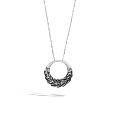 John Hardy Classic Chain Pendant Necklace In Black Spinel