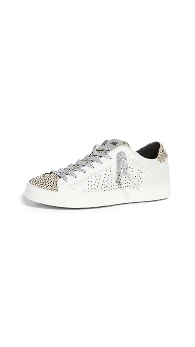 P448 Women's John Embellished Low-top Trainers In White/delhis