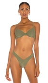 Camila Coelho Harbor Top In Olive Green