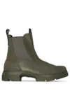 GANNI CHUNKY SOLE CHELSEA ANKLE BOOTS