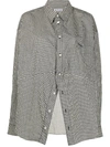 BALENCIAGA SWING MASCULIN HOUNDSTOOTH SHIRT