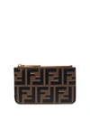 FENDI FF LOGO 皮质卡夹