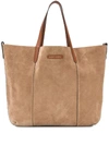 BRUNELLO CUCINELLI BRANDED LARGE TOTE BAG